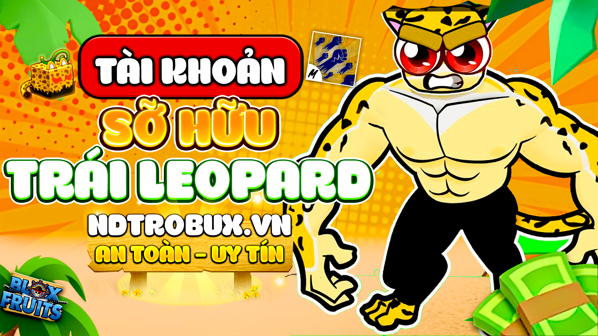 Acc Max Level + 100% Godhuman + Trái Báo Rương