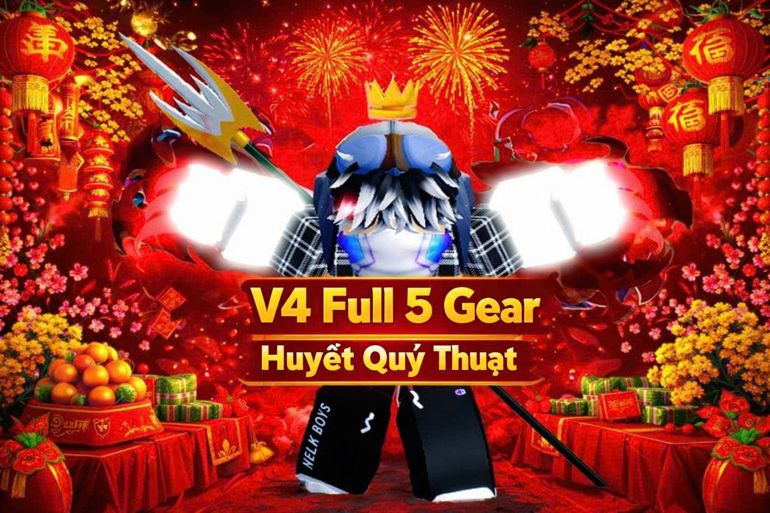 Tộc V4 Full Gear Và Mele Sanguine Art
